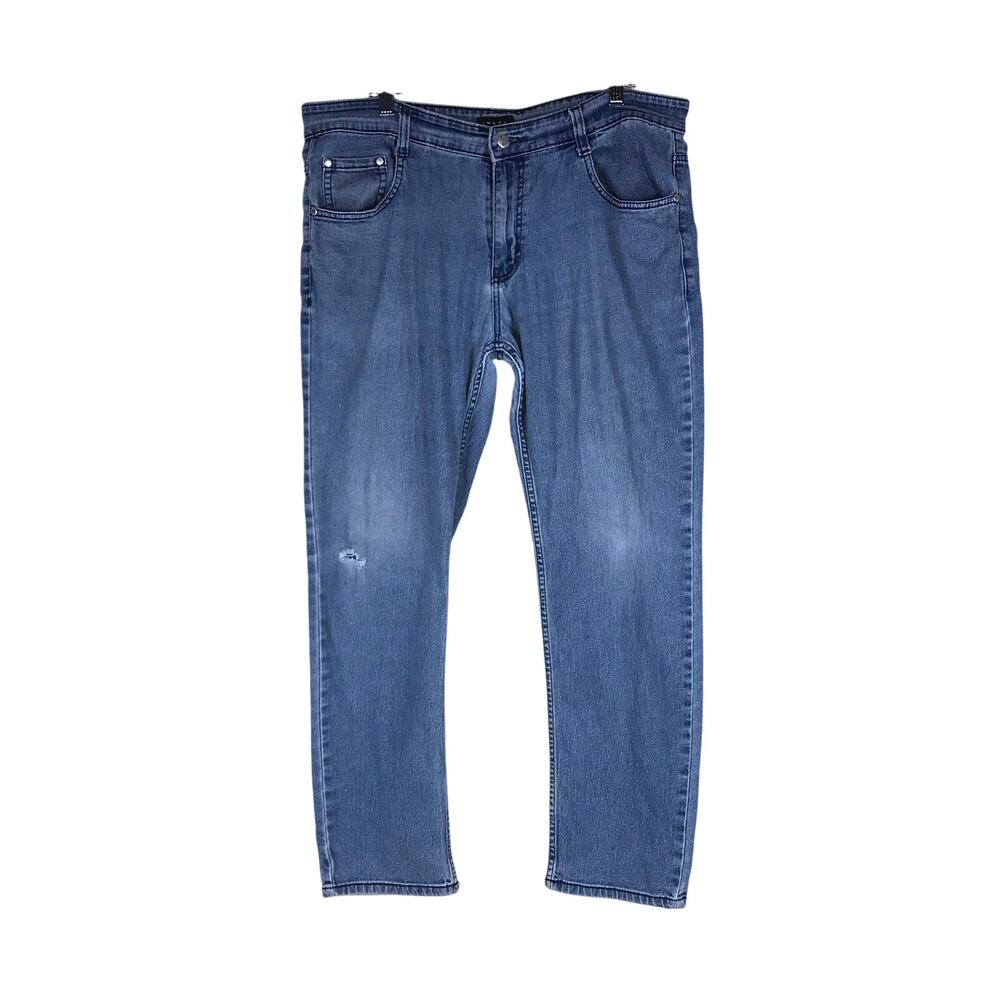 Image Jeans Men 36x30 Medium Blue Wash Stretch Denim Straight Leg Casual Pants